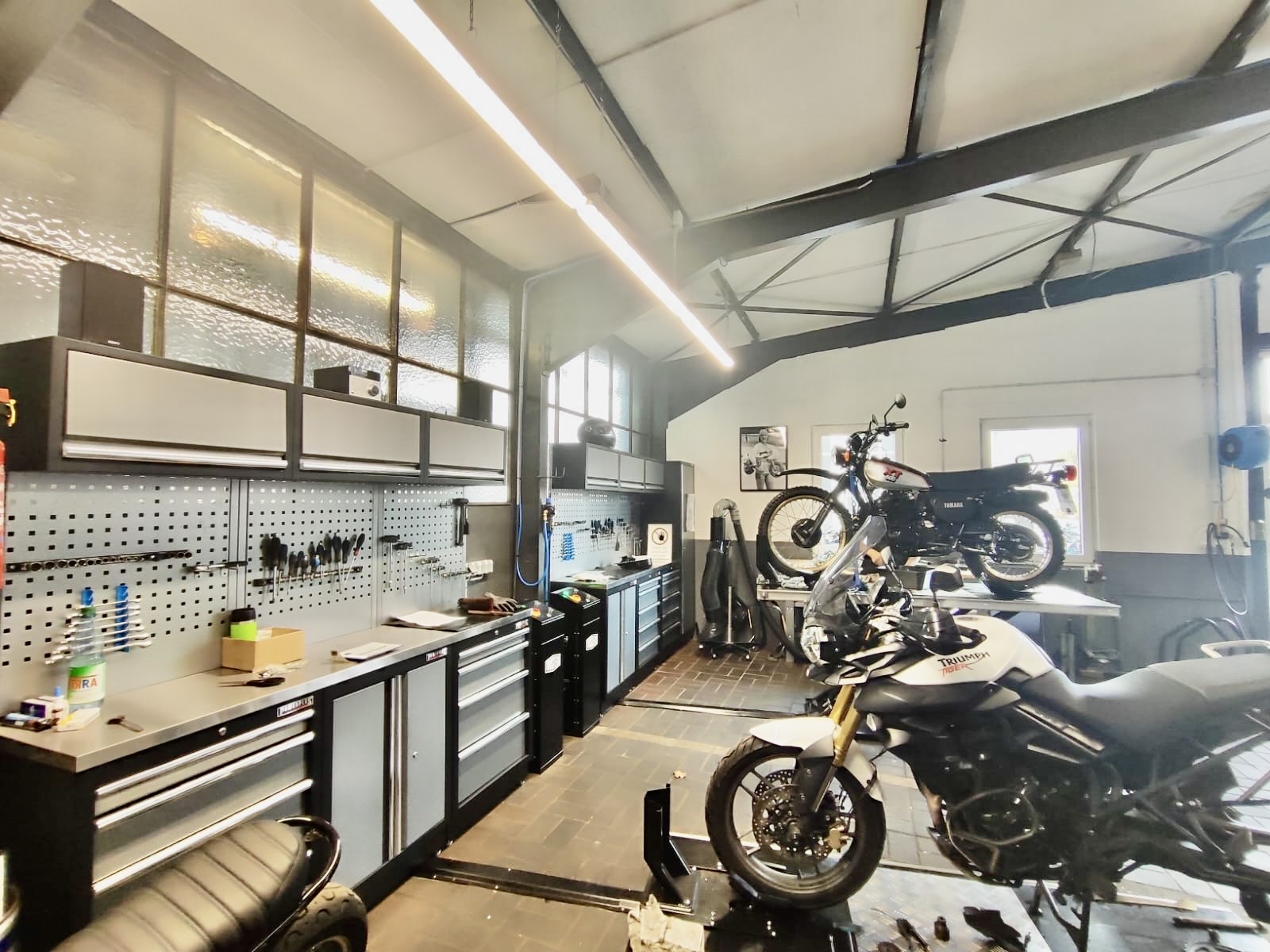 Motorradservice in der Erlenhoff Kraftrad Fachwerkstatt